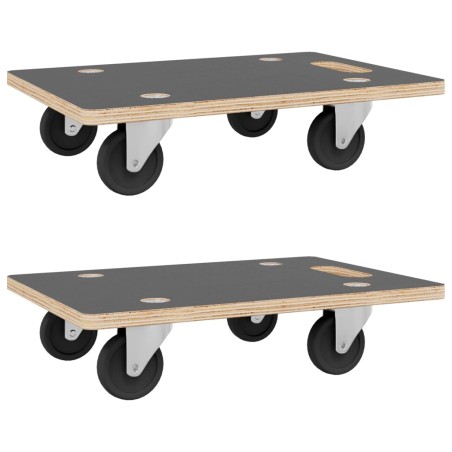 vidaXL Rollbretter 2 Stk. Rechteckig 80x55x11,5 cm