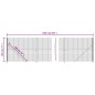 vidaXL Maschendrahtzaun mit Bodenflansch Anthrazit 1,8x25 m vidaXL Maschendrahtzaun mit Bodenflansch Anthrazit 1,8x25 m