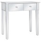 vidaXL Verspiegelter Schminktisch mit Hocker MDF und Glas vidaXL Verspiegelter Schminktisch mit Hocker MDF und Glas