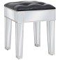 vidaXL Verspiegelter Schminktisch mit Hocker MDF und Glas vidaXL Verspiegelter Schminktisch mit Hocker MDF und Glas