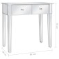 vidaXL Verspiegelter Schminktisch mit Hocker MDF und Glas vidaXL Verspiegelter Schminktisch mit Hocker MDF und Glas
