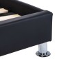 Bettgestell mit LED Schwarz Kunstleder 140x200 cm Bettgestell mit LED Schwarz Kunstleder 140x200 cm