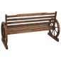 vidaXL Gartenbank 142 cm Massivholz Tanne vidaXL Gartenbank 142 cm Massivholz Tanne