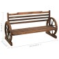 vidaXL Gartenbank 142 cm Massivholz Tanne vidaXL Gartenbank 142 cm Massivholz Tanne