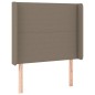 vidaXL Boxspringbett mit Matratze Taupe 90x190 cm Stoff vidaXL Boxspringbett mit Matratze Taupe 90x190 cm Stoff