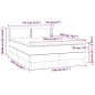 vidaXL Boxspringbett mit Matratze Schwarz 140x200 cm Kunstleder vidaXL Boxspringbett mit Matratze Schwarz 140x200 cm Kunstleder