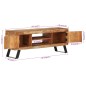 vidaXL TV-Schrank 112x30x45 cm Altholz Massiv vidaXL TV-Schrank 112x30x45 cm Altholz Massiv