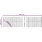 vidaXL Maschendrahtzaun mit Bodenflansch Anthrazit 2,2x25 m vidaXL Maschendrahtzaun mit Bodenflansch Anthrazit 2,2x25 m