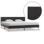 vidaXL Bettgestell Dunkelgrau Stoff 180 × 200 cm vidaXL Bettgestell Dunkelgrau Stoff 180 × 200 cm