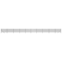 vidaXL Maschendrahtzaun Anthrazit 2x25 m