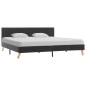 vidaXL Bettgestell Dunkelgrau Stoff 180 × 200 cm vidaXL Bettgestell Dunkelgrau Stoff 180 × 200 cm