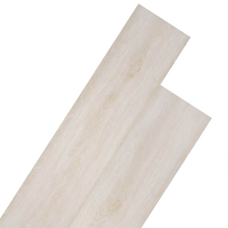 vidaXL PVC-Laminat Nicht Selbstklebend 5,26 m² 2 mm Eiche Weiß vidaXL PVC-Laminat Nicht Selbstklebend 5,26 m² 2 mm Eiche Weiß