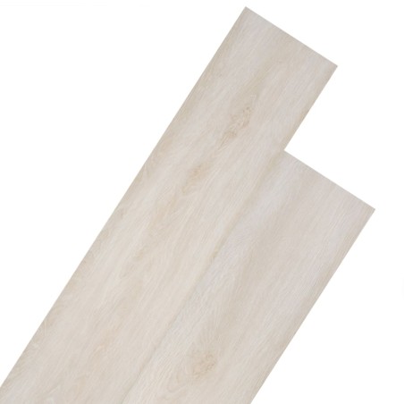 vidaXL PVC-Laminat Nicht Selbstklebend 5,26 m² 2 mm Eiche Weiß
