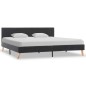 vidaXL Bettgestell Dunkelgrau Stoff 180 × 200 cm vidaXL Bettgestell Dunkelgrau Stoff 180 × 200 cm
