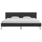 vidaXL Bettgestell Dunkelgrau Stoff 180 × 200 cm vidaXL Bettgestell Dunkelgrau Stoff 180 × 200 cm