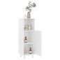 vidaXL Badezimmerschrank Hochglanz-Weiß 30x30x95 cm Holzwerkstoff vidaXL Badezimmerschrank Hochglanz-Weiß 30x30x95 cm Holzwerkstoff