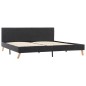 vidaXL Bettgestell Dunkelgrau Stoff 180 × 200 cm vidaXL Bettgestell Dunkelgrau Stoff 180 × 200 cm
