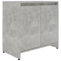 vidaXL Badezimmerschrank Betongrau 60x33x61 cm Holzwerkstoff