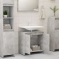 vidaXL Badezimmerschrank Betongrau 60x33x61 cm Holzwerkstoff vidaXL Badezimmerschrank Betongrau 60x33x61 cm Holzwerkstoff