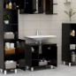 vidaXL Badezimmerschrank Schwarz 60x32x53,5 cm Holzwerkstoff vidaXL Badezimmerschrank Schwarz 60x32x53,5 cm Holzwerkstoff
