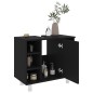 vidaXL Badezimmerschrank Schwarz 60x32x53,5 cm Holzwerkstoff vidaXL Badezimmerschrank Schwarz 60x32x53,5 cm Holzwerkstoff