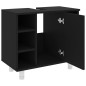 vidaXL Badezimmerschrank Schwarz 60x32x53,5 cm Holzwerkstoff vidaXL Badezimmerschrank Schwarz 60x32x53,5 cm Holzwerkstoff