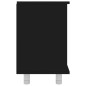 vidaXL Badezimmerschrank Schwarz 60x32x53,5 cm Holzwerkstoff vidaXL Badezimmerschrank Schwarz 60x32x53,5 cm Holzwerkstoff