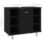 vidaXL Badezimmerschrank Schwarz 60x32x53,5 cm Holzwerkstoff vidaXL Badezimmerschrank Schwarz 60x32x53,5 cm Holzwerkstoff