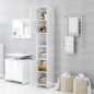 vidaXL Badezimmerschrank Hochglanz-Weiß 30x30x183,5 cm Holzwerkstoff vidaXL Badezimmerschrank Hochglanz-Weiß 30x30x183,5 cm Holzwerkstoff