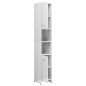 vidaXL Badezimmerschrank Hochglanz-Weiß 30x30x183,5 cm Holzwerkstoff vidaXL Badezimmerschrank Hochglanz-Weiß 30x30x183,5 cm Holzwerkstoff