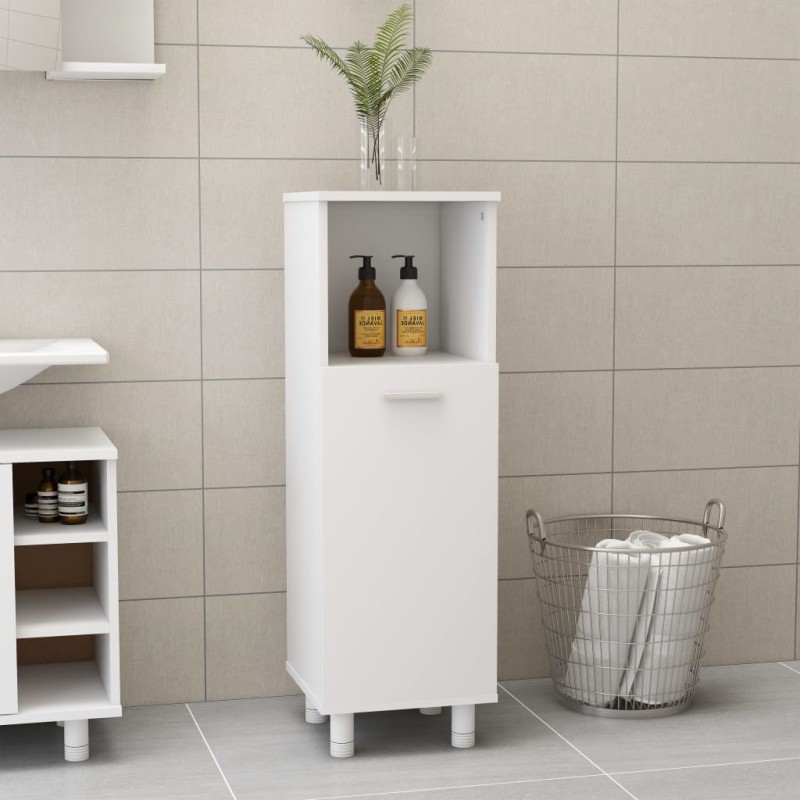 vidaXL Badezimmerschrank Weiß 30x30x95 cm Holzwerkstoff vidaXL Badezimmerschrank Weiß 30x30x95 cm Holzwerkstoff