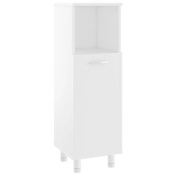 vidaXL Badezimmerschrank Weiß 30x30x95 cm Holzwerkstoff