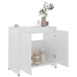 vidaXL Badezimmerschrank Hochglanz-Weiß 60x33x61 cm Holzwerkstoff vidaXL Badezimmerschrank Hochglanz-Weiß 60x33x61 cm Holzwerkstoff