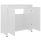 vidaXL Badezimmerschrank Hochglanz-Weiß 60x33x61 cm Holzwerkstoff vidaXL Badezimmerschrank Hochglanz-Weiß 60x33x61 cm Holzwerkstoff