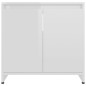 vidaXL Badezimmerschrank Hochglanz-Weiß 60x33x61 cm Holzwerkstoff vidaXL Badezimmerschrank Hochglanz-Weiß 60x33x61 cm Holzwerkstoff