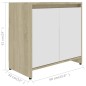 vidaXL Badezimmerschrank Hochglanz-Weiß 60x33x61 cm Holzwerkstoff vidaXL Badezimmerschrank Hochglanz-Weiß 60x33x61 cm Holzwerkstoff