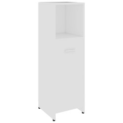 vidaXL Badezimmerschrank Weiß 30x30x95 cm Holzwerkstoff