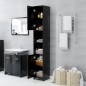 vidaXL Badezimmerschrank Schwarz 30x30x183,5 cm Holzwerkstoff vidaXL Badezimmerschrank Schwarz 30x30x183,5 cm Holzwerkstoff
