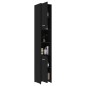 vidaXL Badezimmerschrank Schwarz 30x30x183,5 cm Holzwerkstoff vidaXL Badezimmerschrank Schwarz 30x30x183,5 cm Holzwerkstoff