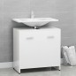vidaXL Badezimmerschrank Hochglanz-Weiß 60x33x61 cm Holzwerkstoff vidaXL Badezimmerschrank Hochglanz-Weiß 60x33x61 cm Holzwerkstoff
