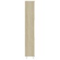 vidaXL Badezimmerschrank Weiß Sonoma-Eiche 30x30x179 cm Holzwerkstoff vidaXL Badezimmerschrank Weiß Sonoma-Eiche 30x30x179 cm Holzwerkstoff