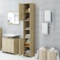 vidaXL Badezimmerschrank Sonoma-Eiche 30x30x183,5 cm Holzwerkstoff vidaXL Badezimmerschrank Sonoma-Eiche 30x30x183,5 cm Holzwerkstoff