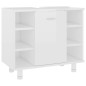 vidaXL Badezimmerschrank Hochglanz-Weiß 60x32x53,5 cm Holzwerkstoff vidaXL Badezimmerschrank Hochglanz-Weiß 60x32x53,5 cm Holzwerkstoff