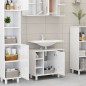 vidaXL Badezimmerschrank Hochglanz-Weiß 60x32x53,5 cm Holzwerkstoff vidaXL Badezimmerschrank Hochglanz-Weiß 60x32x53,5 cm Holzwerkstoff