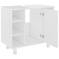 vidaXL Badezimmerschrank Hochglanz-Weiß 60x32x53,5 cm Holzwerkstoff vidaXL Badezimmerschrank Hochglanz-Weiß 60x32x53,5 cm Holzwerkstoff
