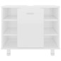 vidaXL Badezimmerschrank Hochglanz-Weiß 60x32x53,5 cm Holzwerkstoff vidaXL Badezimmerschrank Hochglanz-Weiß 60x32x53,5 cm Holzwerkstoff