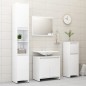 vidaXL Badezimmerschrank Hochglanz-Weiß 30x30x95 cm Holzwerkstoff vidaXL Badezimmerschrank Hochglanz-Weiß 30x30x95 cm Holzwerkstoff
