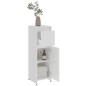 vidaXL Badezimmerschrank Hochglanz-Weiß 30x30x95 cm Holzwerkstoff vidaXL Badezimmerschrank Hochglanz-Weiß 30x30x95 cm Holzwerkstoff
