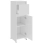 vidaXL Badezimmerschrank Hochglanz-Weiß 30x30x95 cm Holzwerkstoff vidaXL Badezimmerschrank Hochglanz-Weiß 30x30x95 cm Holzwerkstoff