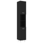 vidaXL Badezimmerschrank Schwarz 30x30x179 cm Holzwerkstoff vidaXL Badezimmerschrank Schwarz 30x30x179 cm Holzwerkstoff